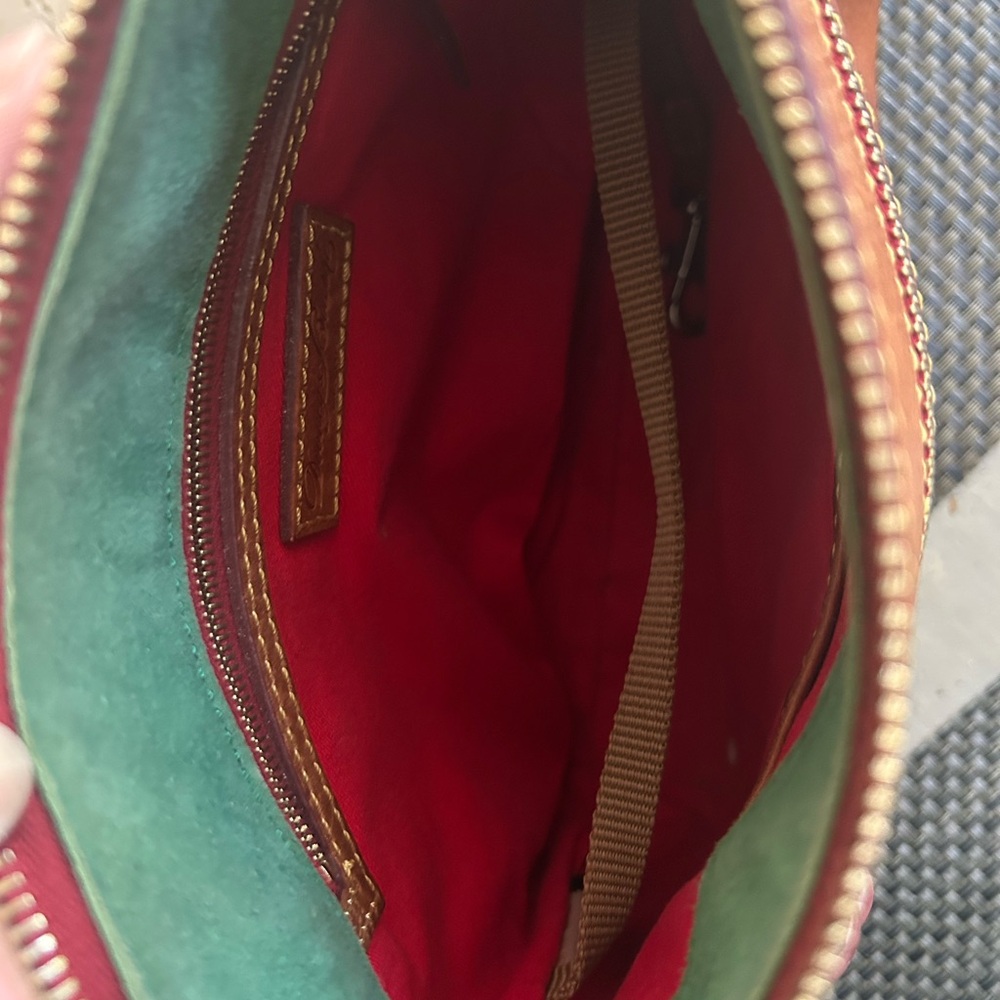 Dooney & Bourke Natural Brown EUC Florentine Leather Allison Crossbody - Picture 10 of 10